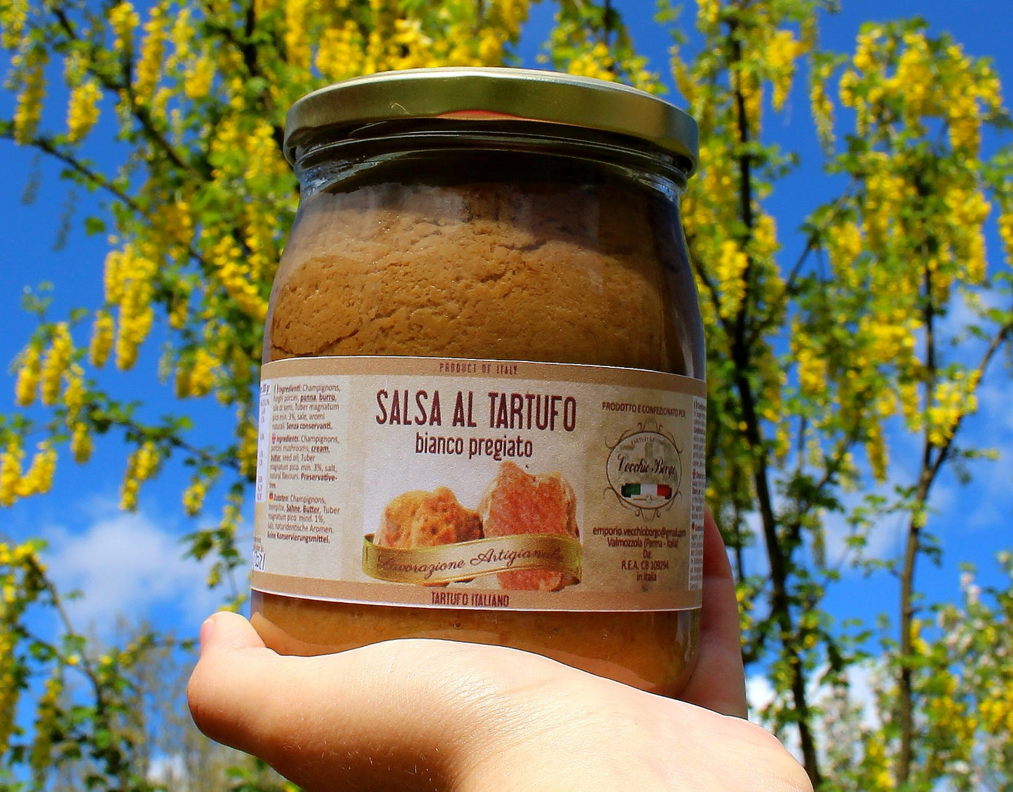 Sauce mit weissen Trüffeln 80 g/500 g
