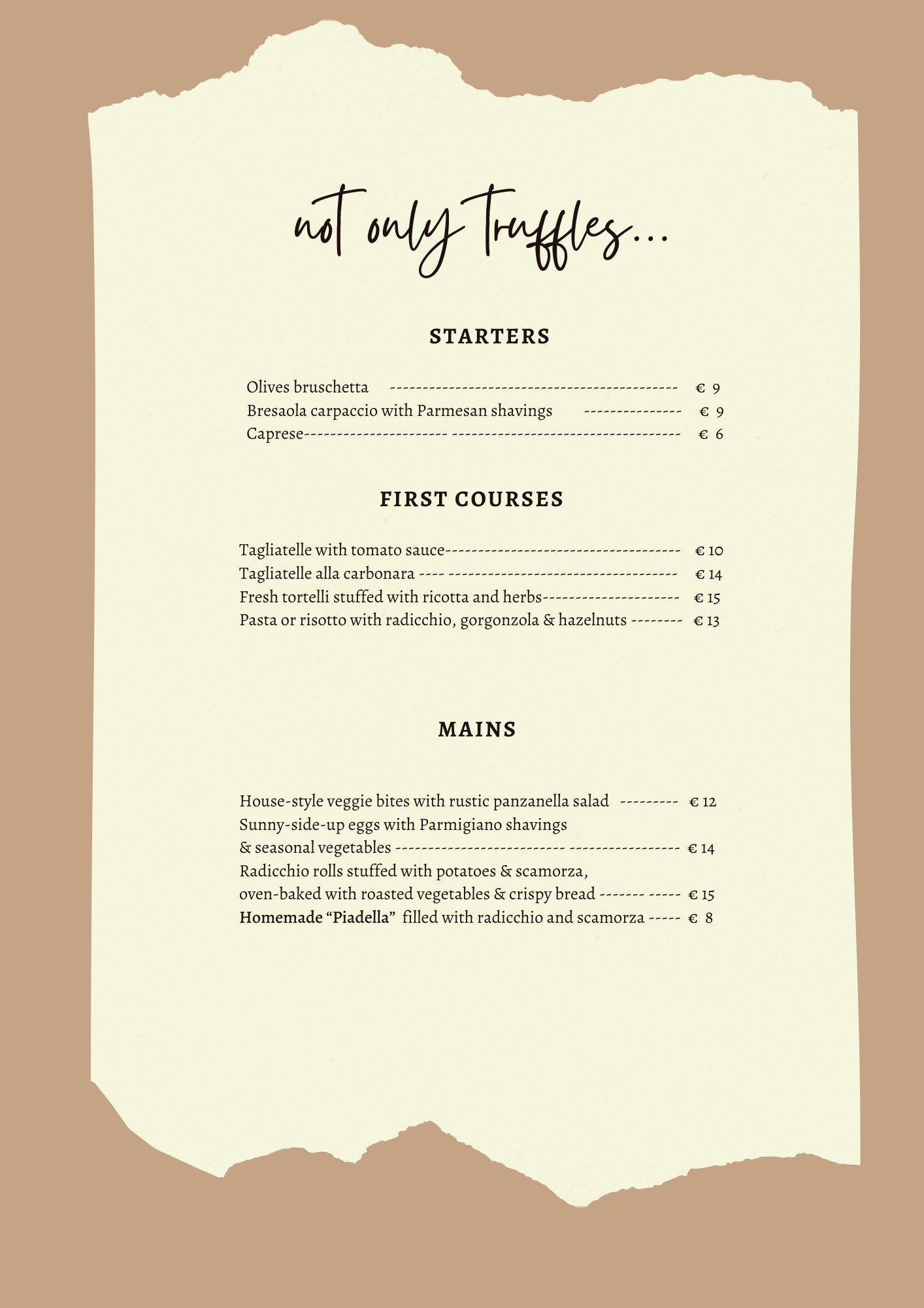 Home Restaurant - il Borgo del Tartufo - Pranzo o Cena al tartufo